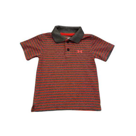 Under Armour Toddler Boy's Striped Heat Gear Dri Fit Polo - Picture 1 of 2